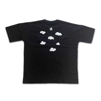 Cloud Puff Print T-Shirt | Black