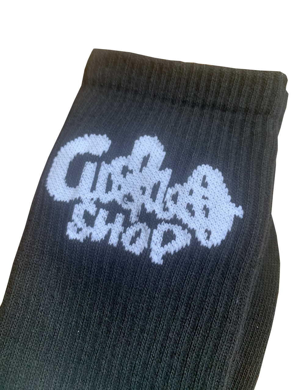 Custard Shop Logo Socks | Black Custard Shop Official