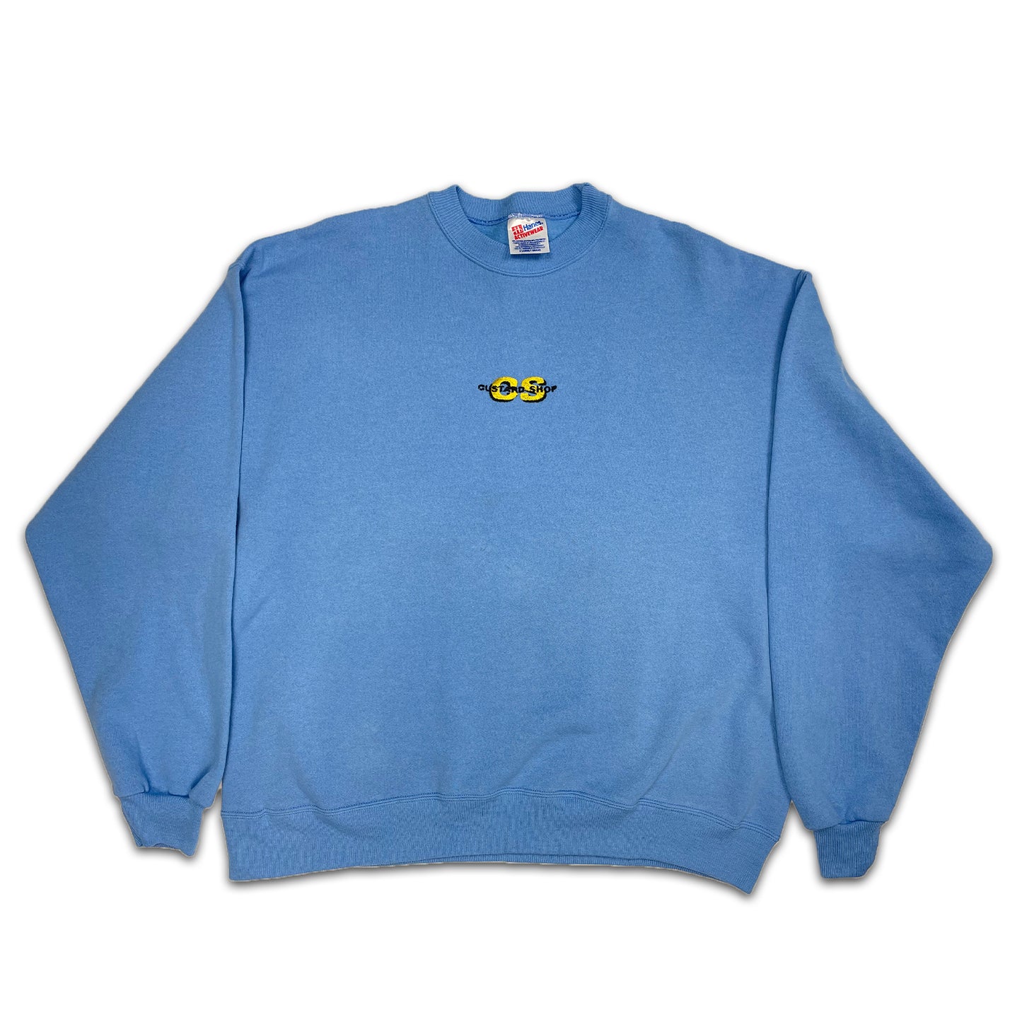 Custard Reclaimed Baby Blue Sweatshirt | Size XL