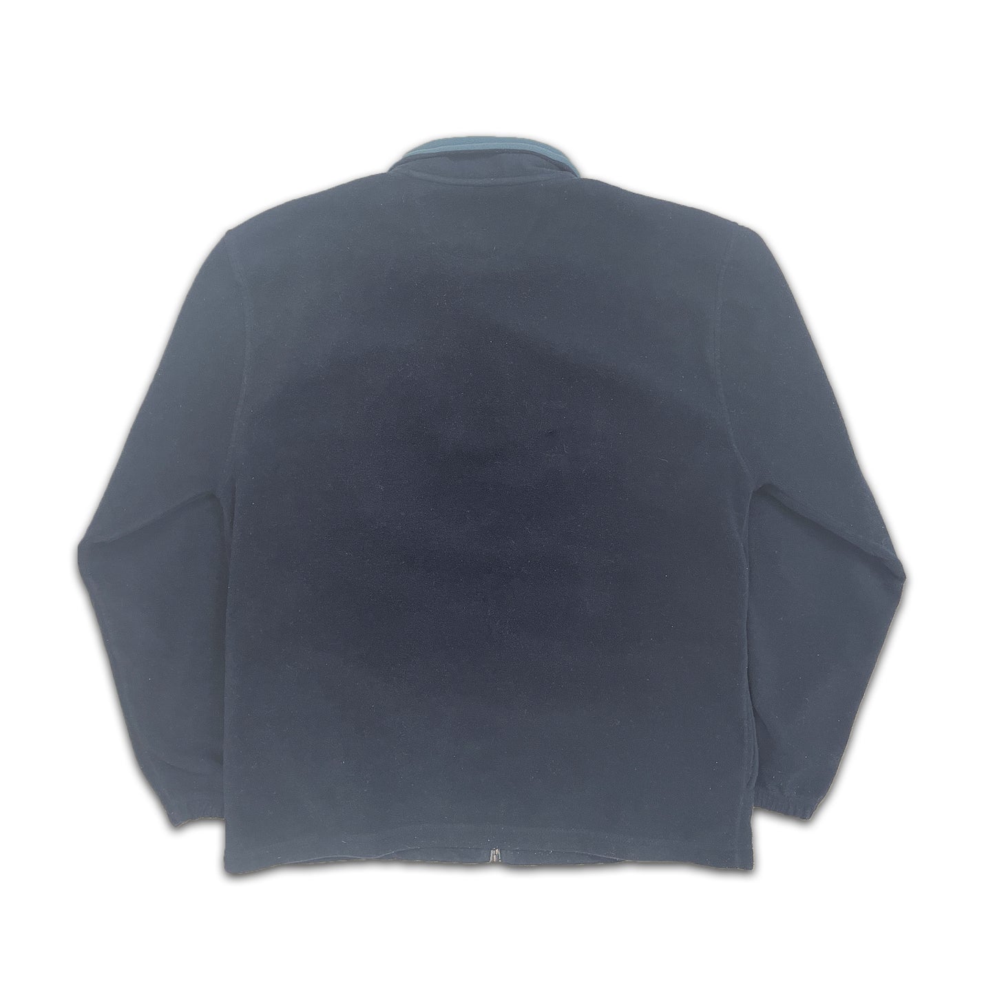 Custard Reclaimed Blue Full-Zip Fleece | Size Large
