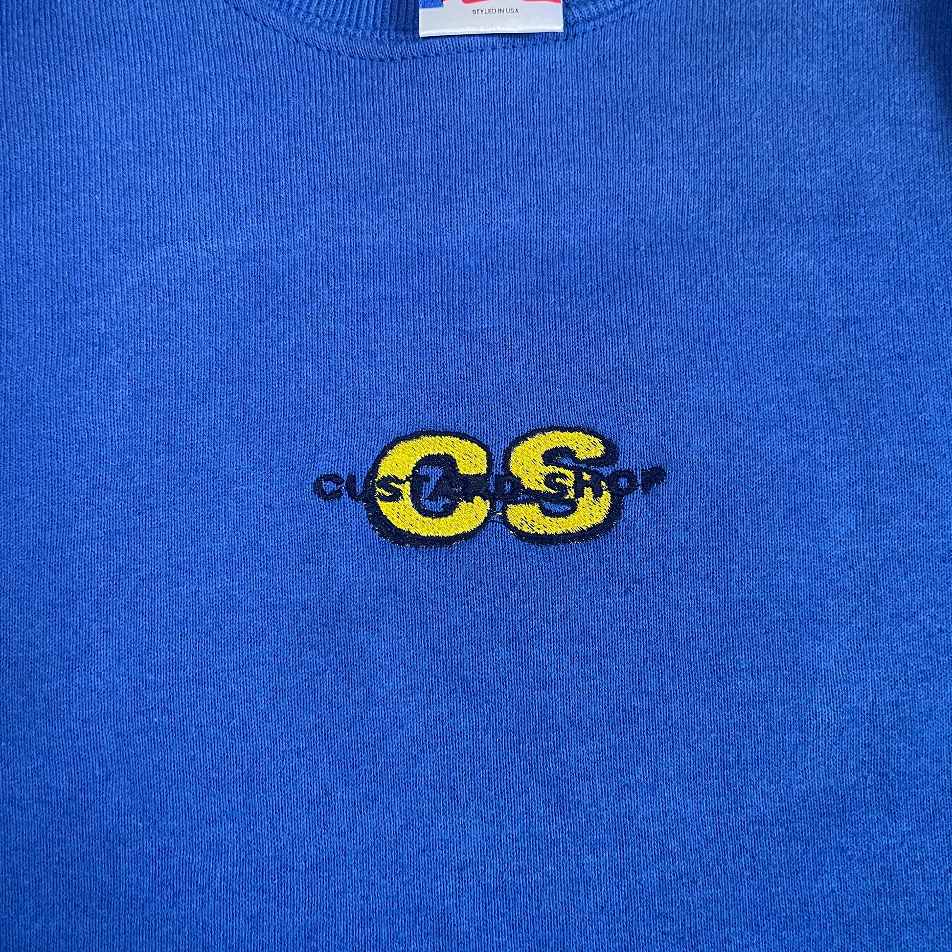 Custard Reclaimed Blue Sweatshirt | Size Small Custard Shop Official