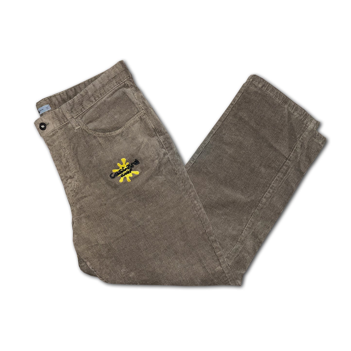 Custard Reclaimed Brown Corduroy Trousers | Size 36"