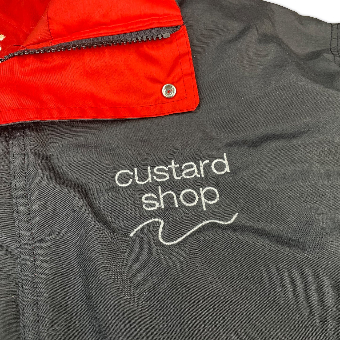 Custard Reclaimed Black Puffer Jacket | Size Large