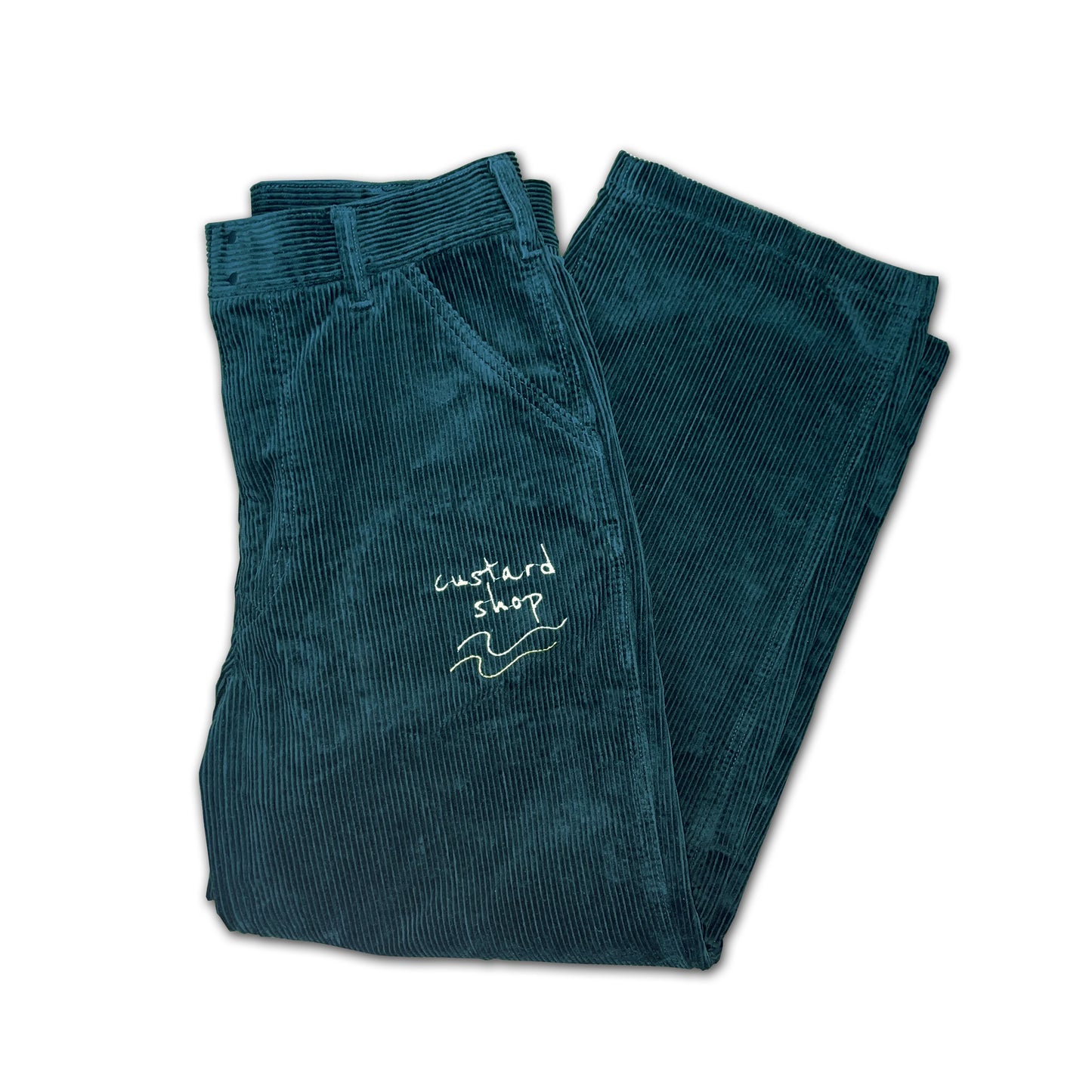 Custard Reclaimed Khaki Corduroy Trousers | Size 30" x 30"