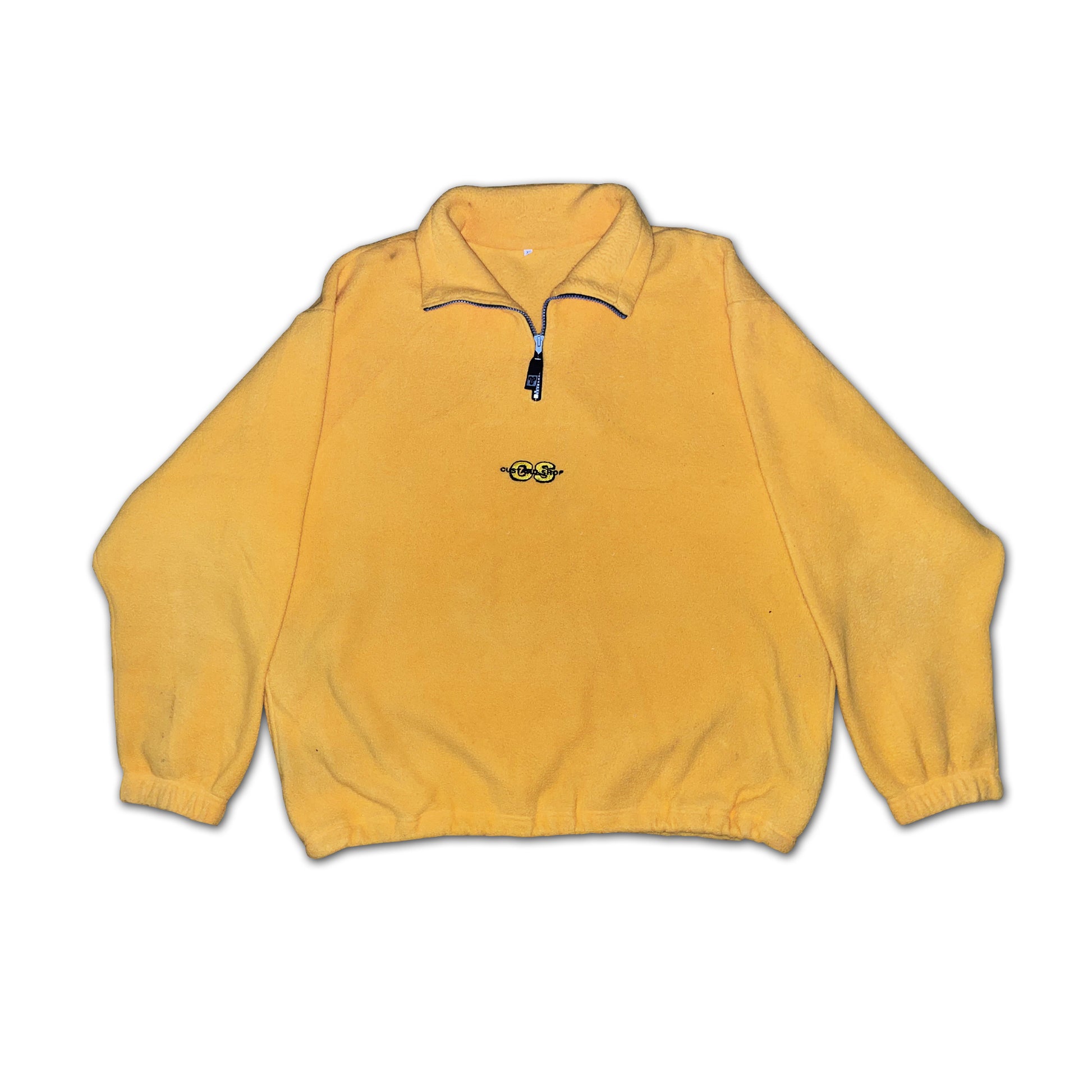 Custard Reclaimed Yellow 1/4 Zip Fleece | Size XL Custard Shop Official