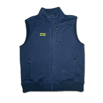 Custard Reclaimed Navy Fleece Fishing Vest | Size Large Custard Shop Official