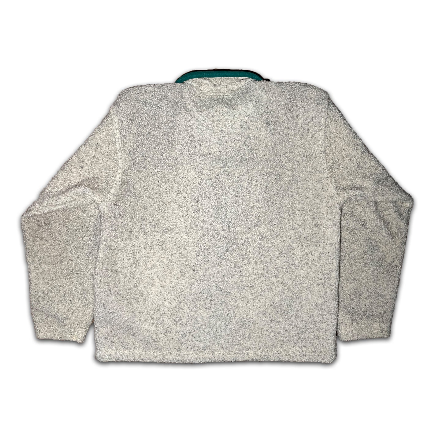 Custard Reclaimed Sherpa Fleece Full-Zip Jacket | Size Medium