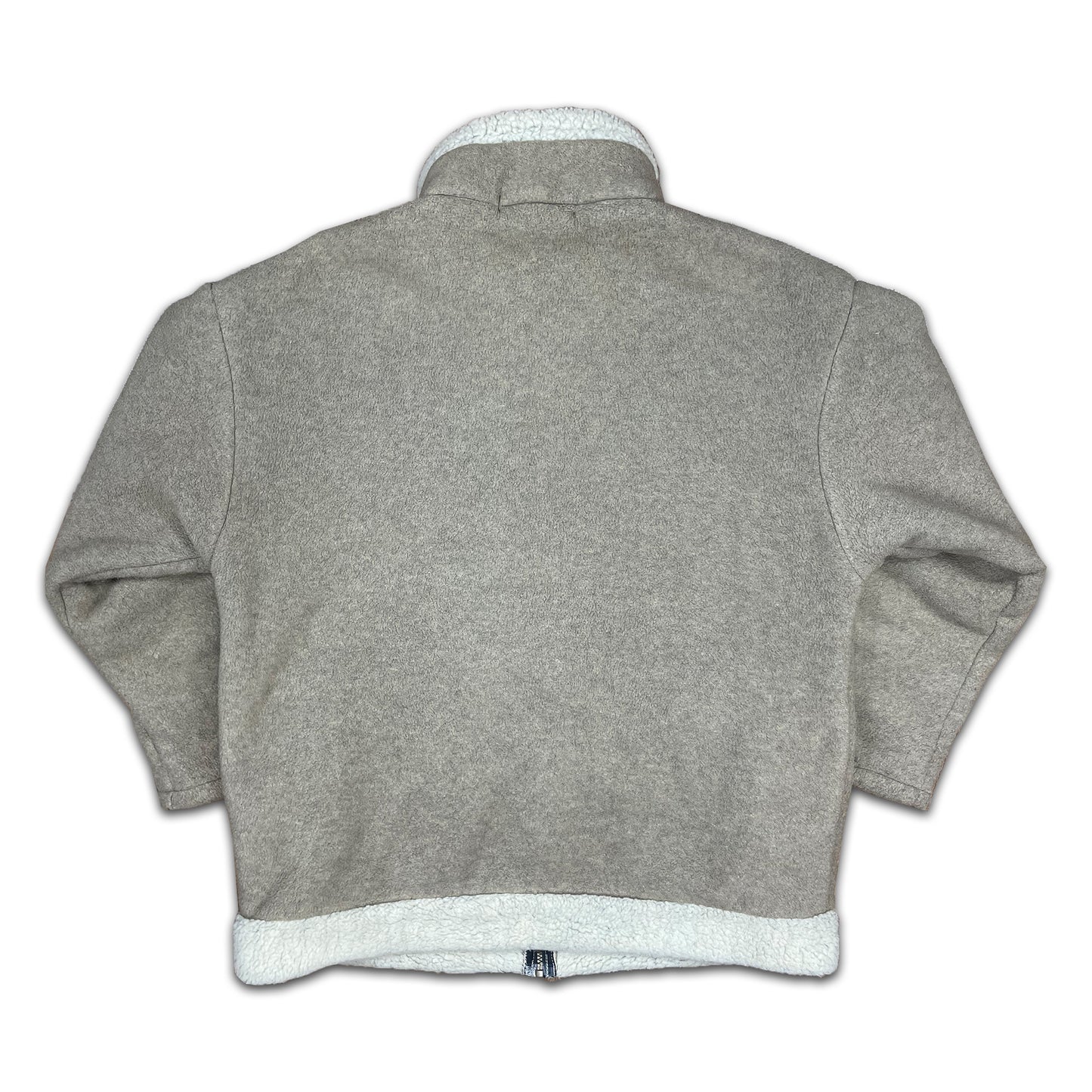 Custard Reclaimed Sherpa Full-Zip Fleece | Size Medium