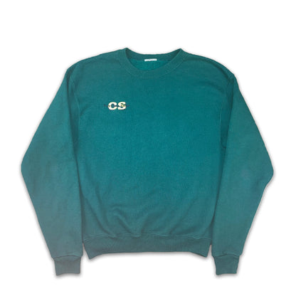 Custard Reclaimed Dark Green Sweatshirt | Size Medium