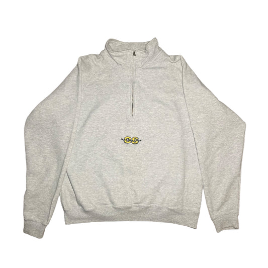 Custard Reclaimed 1/4 Zip Grey Sweatshirt | Size Medium Custard Shop Official