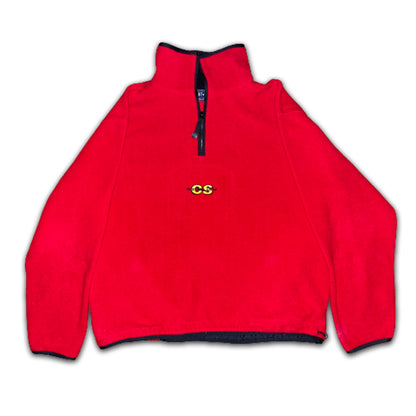 Custard Reclaimed Red 1/4 Zip Fleece | Size XL Custard Shop Official