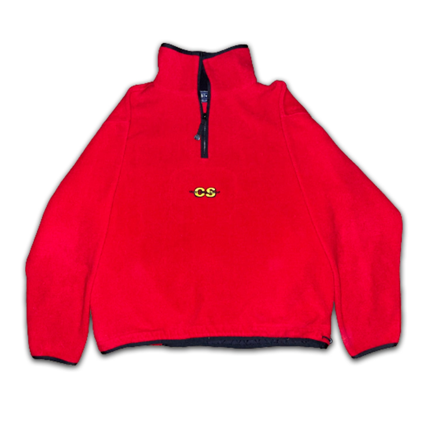 Custard Reclaimed Red 1/4 Zip Fleece | Size XL Custard Shop Official
