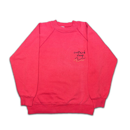 Custard Reclaimed Red Crewneck Sweatshirt | Size Medium