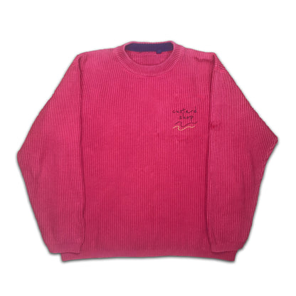 Custard Reclaimed Red Knitted Crewneck | Size Large