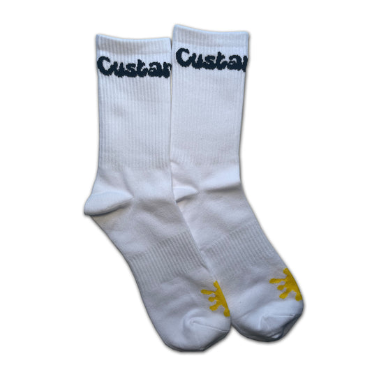 Custard Shop Splodge Socks | White Custard Shop Official