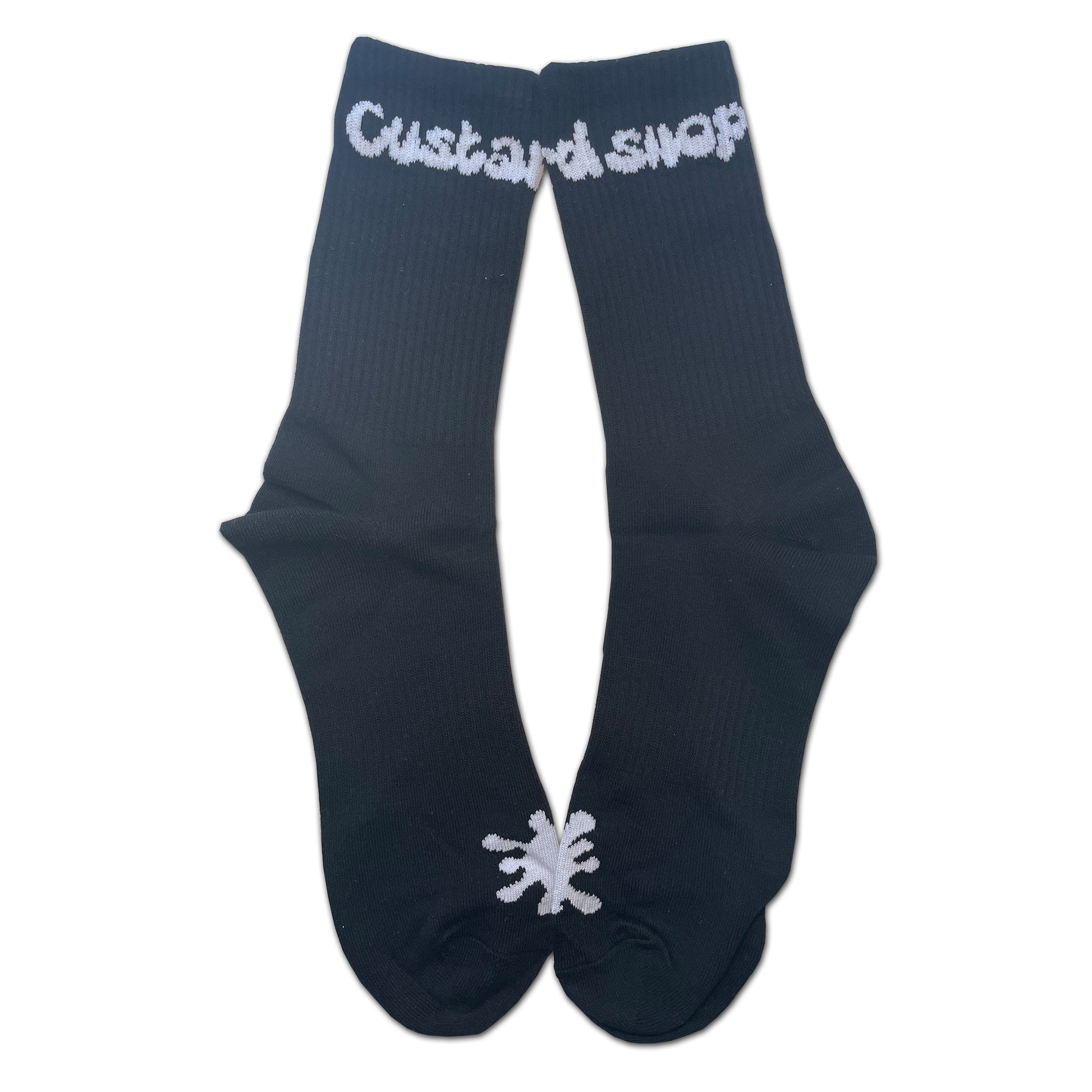 Custard Shop Splodge Socks | Black Custard Shop Official