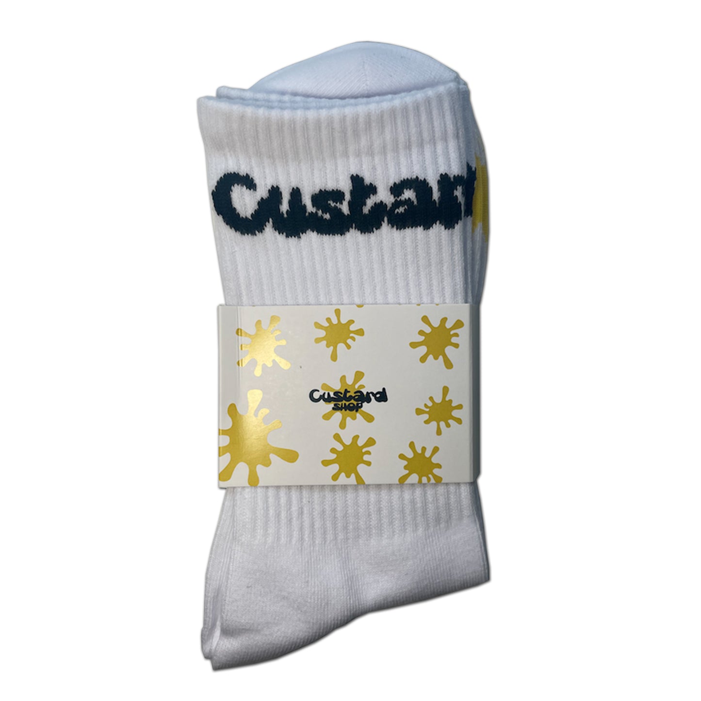 Custard Shop Splodge Socks | White Custard Shop Official