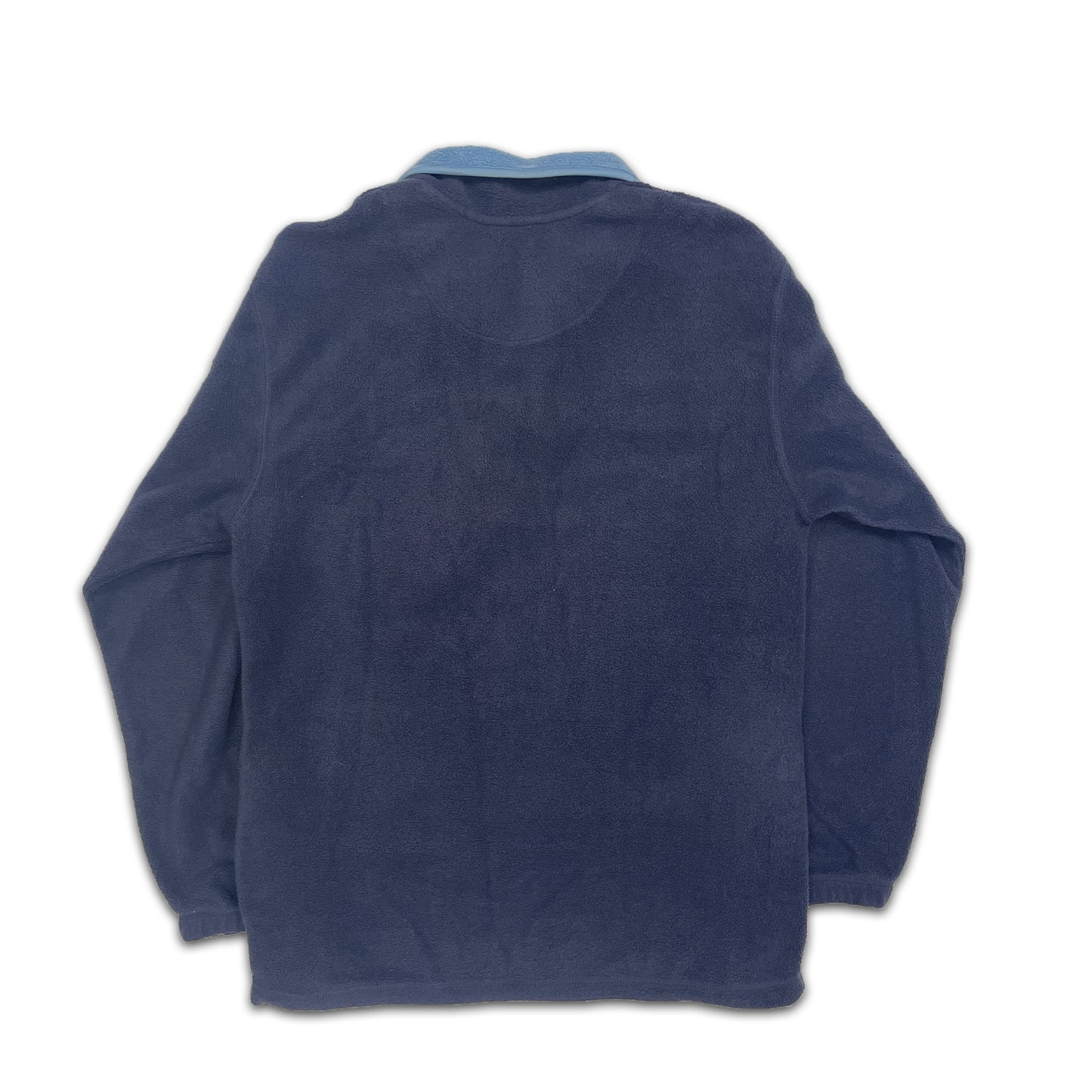 Custard Reclaimed 1/4 Zip Blue Fleece | Size Medium