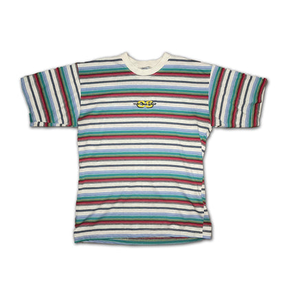 Custard Reclaimed Striped T-Shirt | Size Small