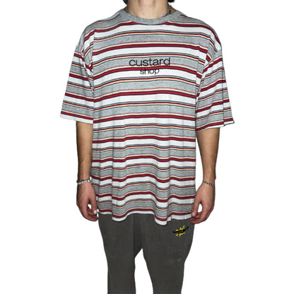 Custard Reclaimed Striped T-Shirt | Size Large Custard Shop Official