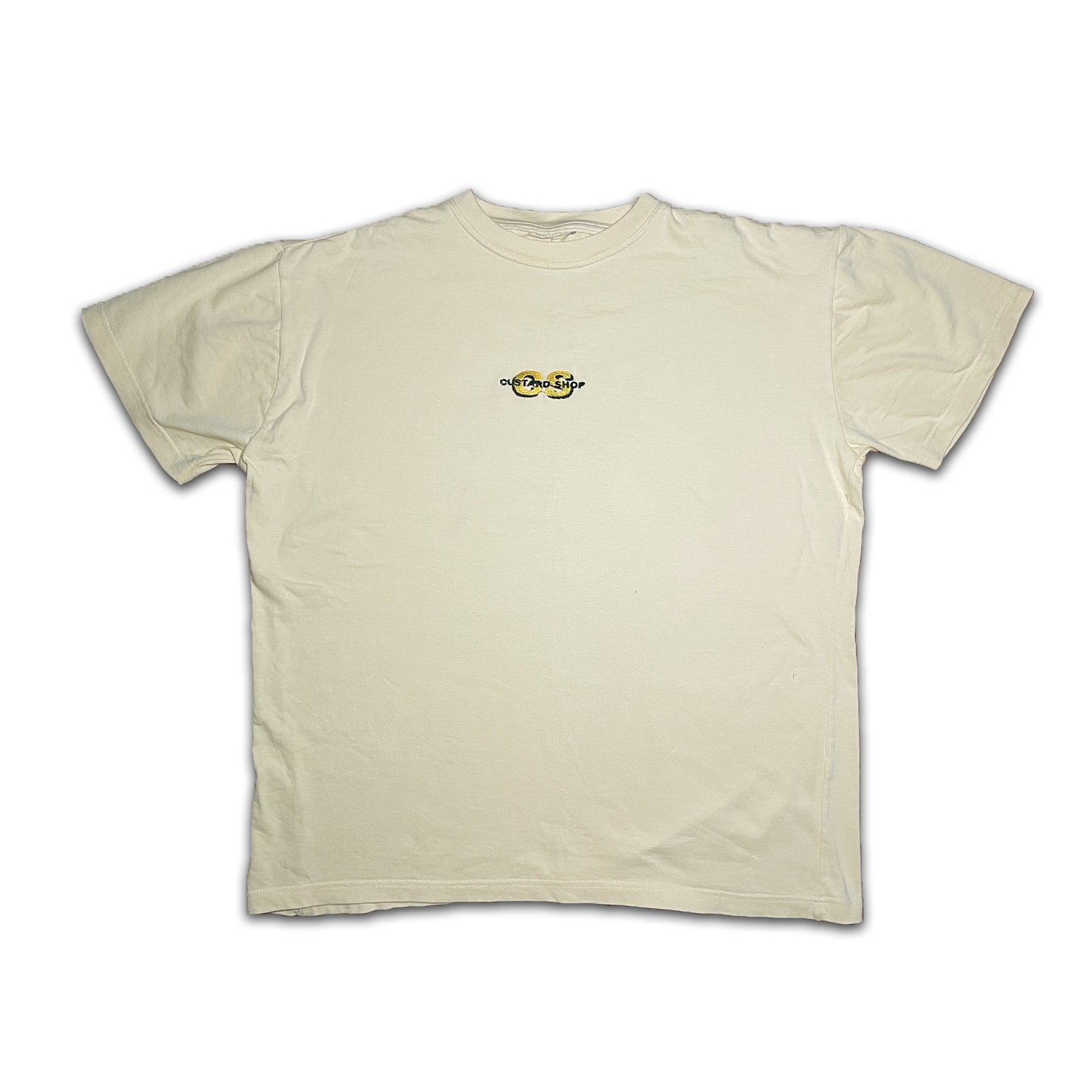 Custard Reclaimed Light Yellow T-Shirt | Size Large