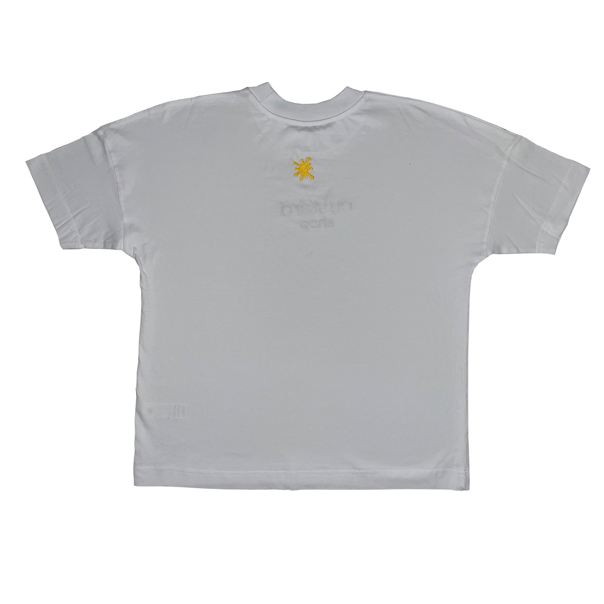 Custard Shop Official Embroidered Chest Logo | White Custard Shop Official