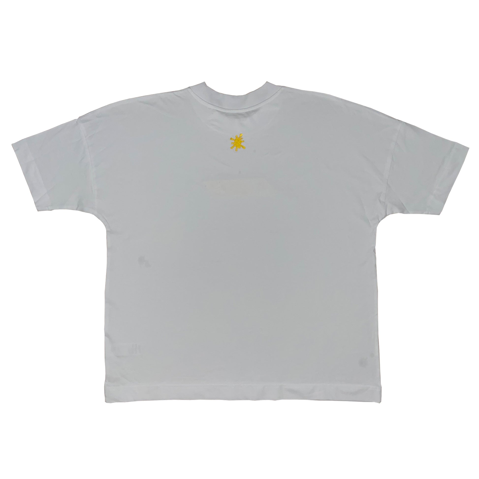 Custard Shop Embroidered Box Logo Tee | White Custard Shop Official
