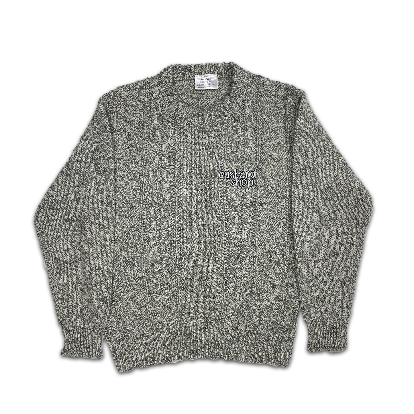 Custard Reclaimed Woolly Jumper | Size Medium