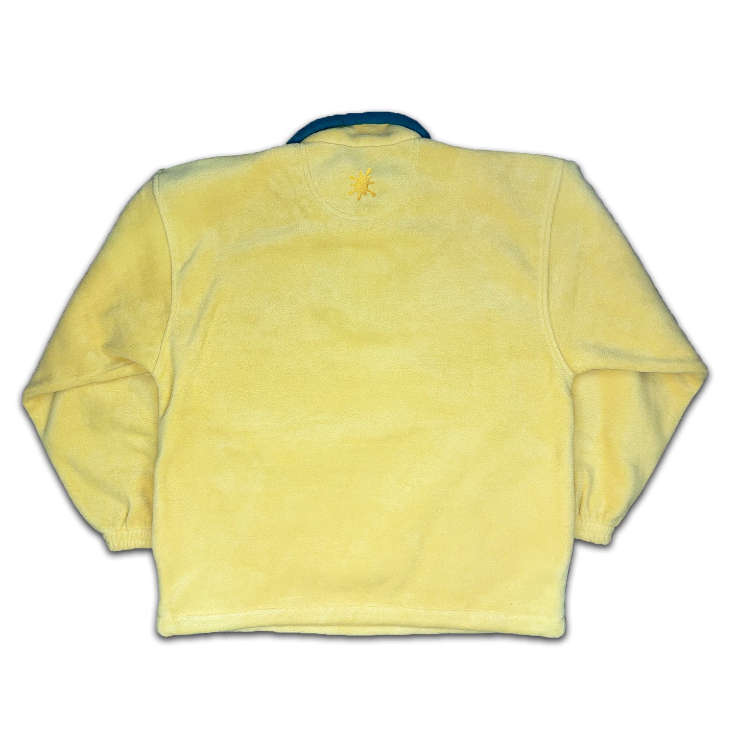 Custard Reclaimed Yellow 1/4 Zip Fleece | Size Large